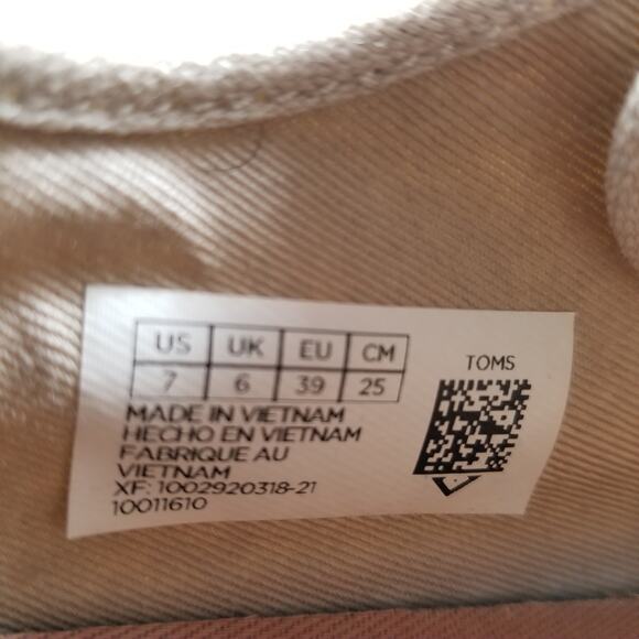 TOMS Men's Canvas Landen Sneakers Size 7 - Picture 9 of 9